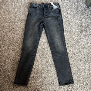 NEW GAP GIRLS HIGH STRETCH JEAN JEGGINGS SIZE 16 BLACK DENIM